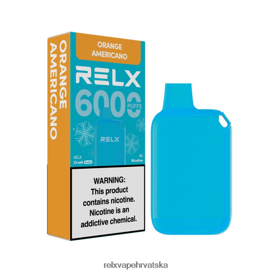 RELX Cigarete Prodajna Mesta | narančasti americano RELX Crush Pocket 6000 ledeno 480L2N15