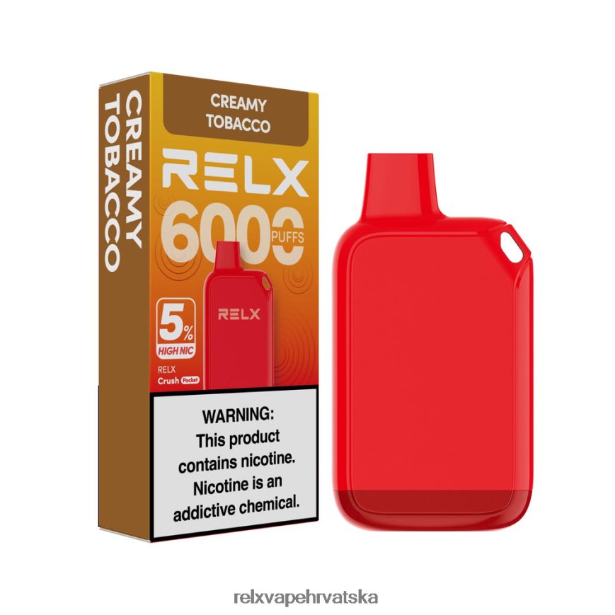 RELX Hrvatska | kremasti duhan RELX Crush Pocket 6000 5% visoki nik 480L2N28