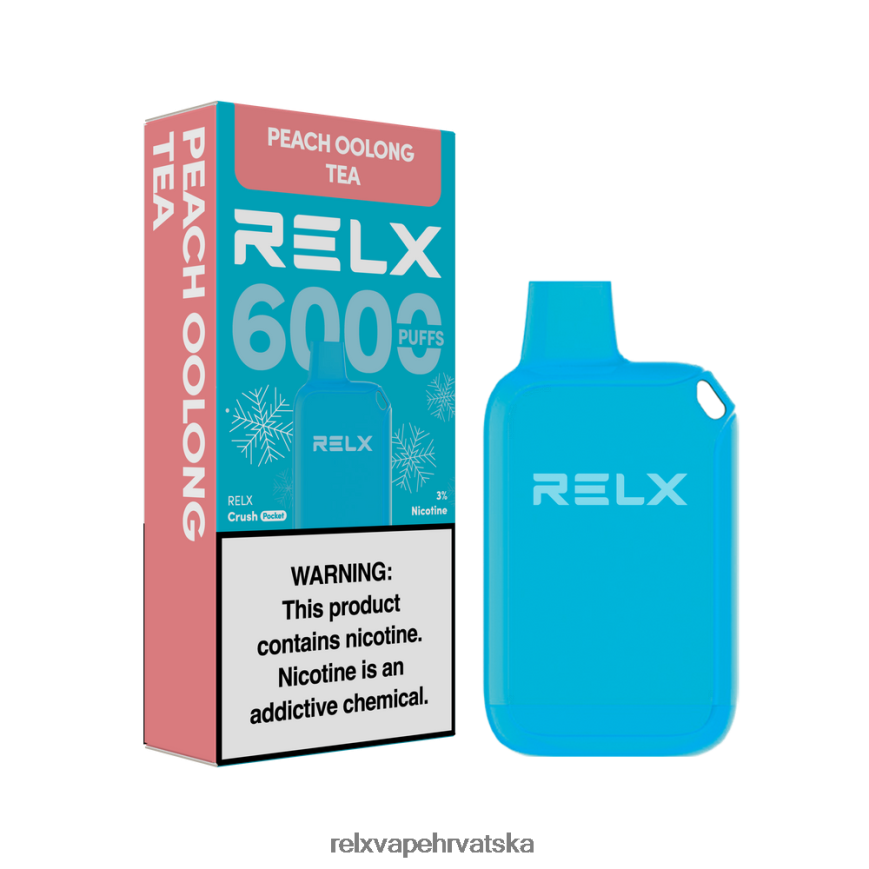 RELX Hrvatska | oolong čaj od breskve RELX Crush Pocket 6000 ledeno 480L2N10