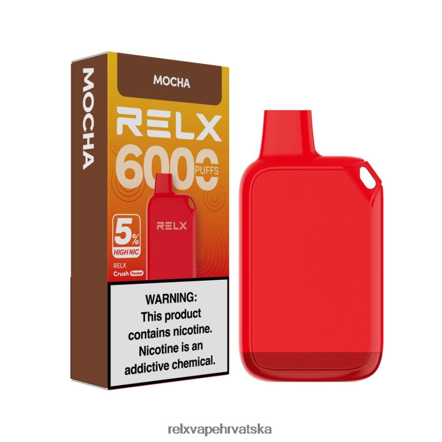 RELX Okusi Cijena | moka RELX Crush Pocket 6000 5% visoki nik 480L2N25