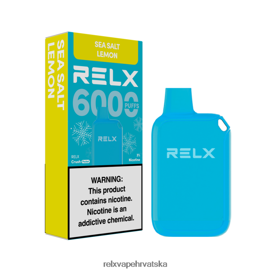 RELX Vape Hrvatska | morska sol limun RELX Crush Pocket 6000 ledeno 480L2N11