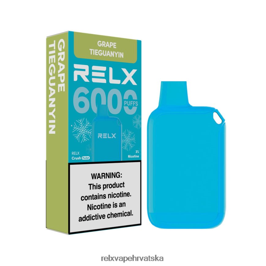 RELX Vape Shop | grožđe tieguanyin RELX Crush Pocket 6000 ledeno 480L2N18