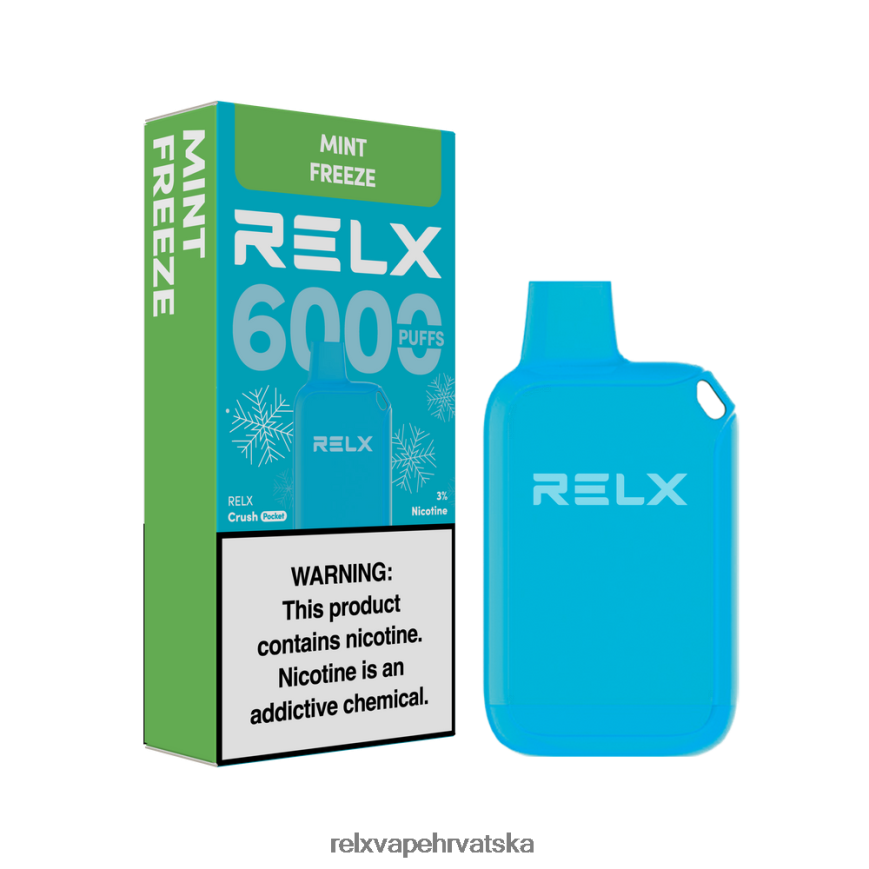 RELX Vape Zagreb | metvica zamrznuti RELX Crush Pocket 6000 ledeno 480L2N12