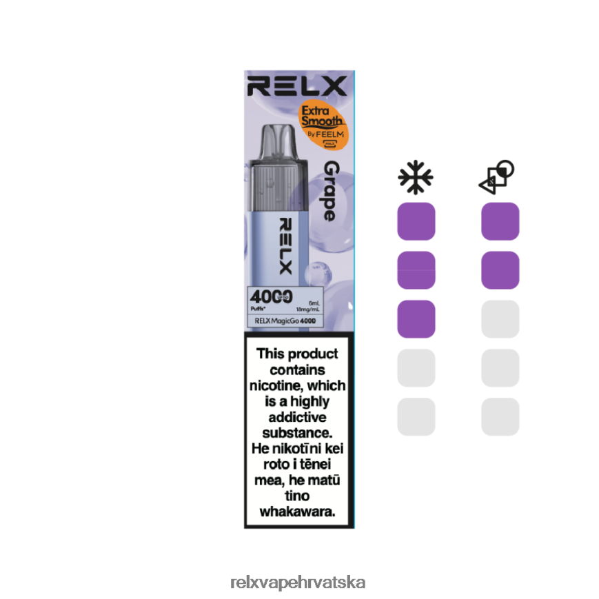 RELX Cigarete Prodajna Mesta | grožđe RELX MagicGo 4000 jednokratnih vapea 480L2N6