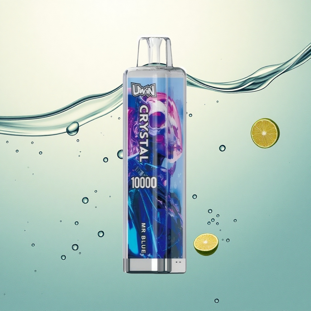 Uwin Crystal 10000 Puffs Gospodin Plavi 18ml 650mAh RGB