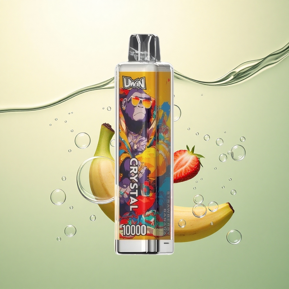 Uwin Crystal 10000 Puffs Jagoda Banana RGB s 18ml tekućine i 650mAh baterijom