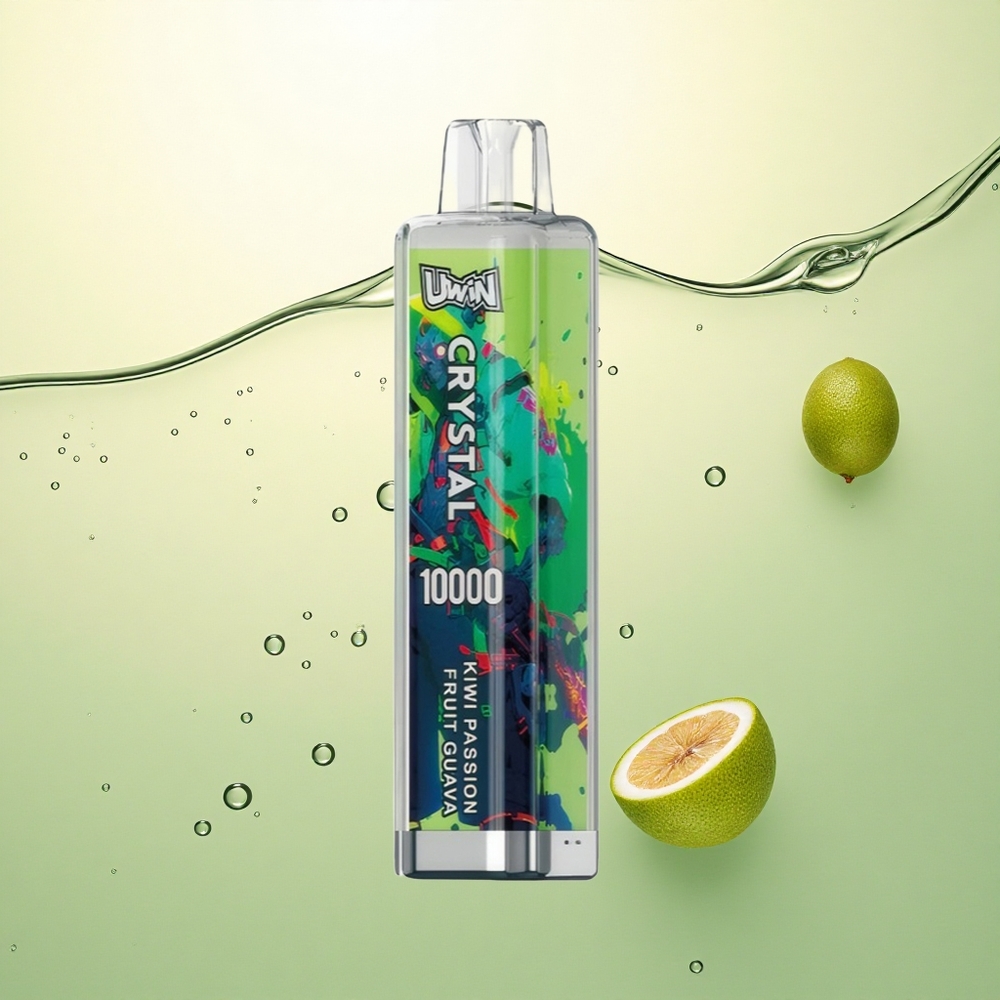 Uwin Crystal 10000 Puffs Kivi Marakuja Guava RGB 5% nikotina 650mAh