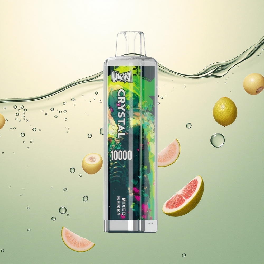Uwin Crystal 10000 Puffs Mješovita Bobica s 5% nikotina i RGB osvjetljenjem
