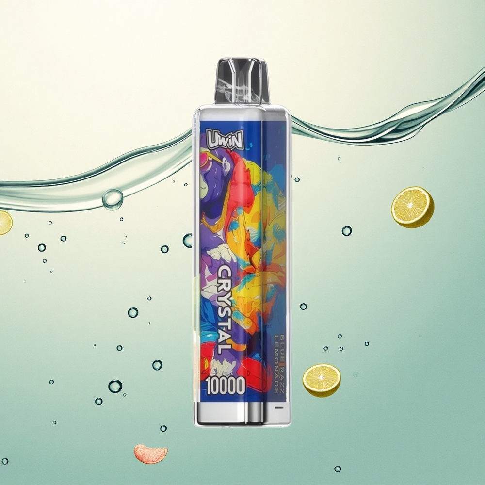 Uwin Crystal 10000 Puffs Plava Malina Limunada s RGB osvjetljenjem i 650mAh baterijom