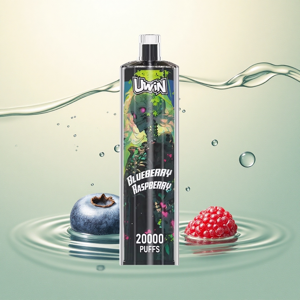 Uwin Shisha Hookah Crystal 20000 Puffs Boravnica Malina Mesh coil 650 mAh