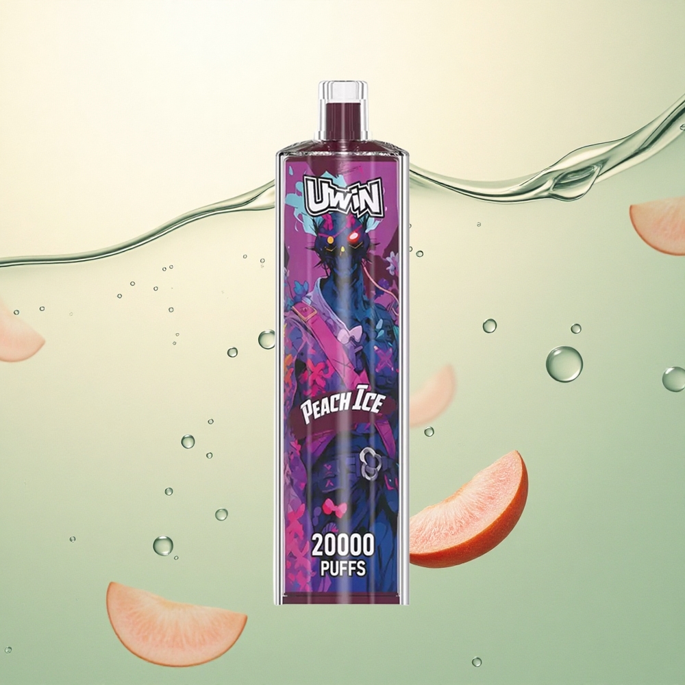 Uwin Shisha Hookah Crystal 20000 Puffs Breskva Led s Mesh coil i 650 mAh