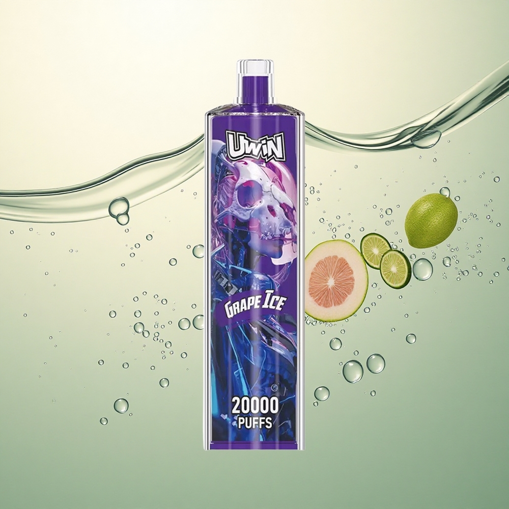 Uwin Shisha Hookah Crystal 20000 Puffs Grozdni led 0% nikotina 22ml 650mAh