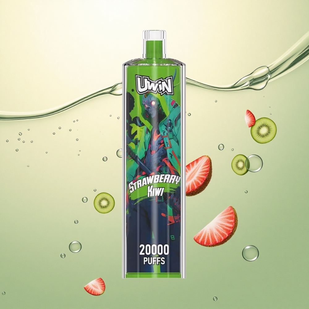 Uwin Shisha Hookah Crystal 20000 Puffs Jagoda Kivi 0% nikotina 650 mAh