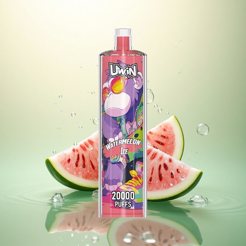 Uwin Shisha Hookah Crystal 20000 Puffs Lubenica Led 0% nikotina 650 mAh