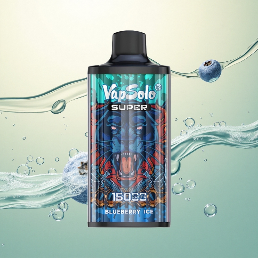 Vapsolo Super 15000 Puffs Boravica Led s 40ml e-tekućine i 850mAh baterijom