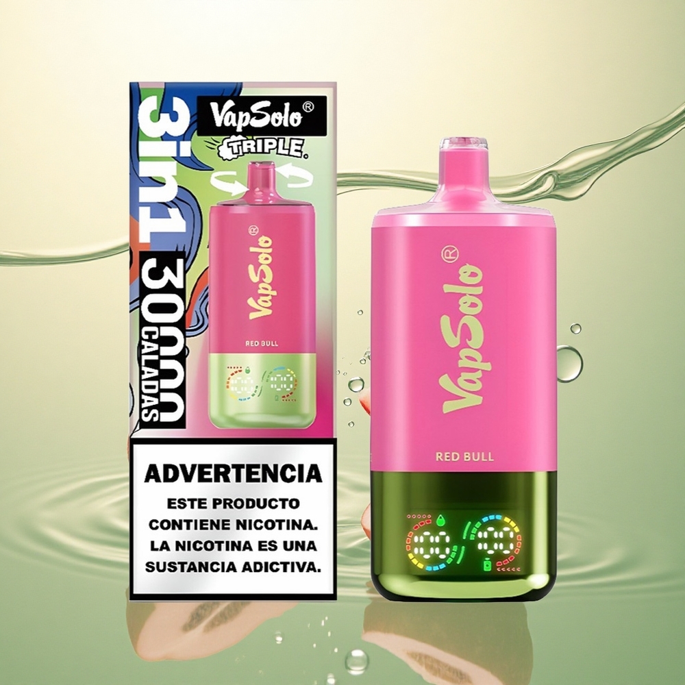 Vapsolo Triple 30000 Puffs Crveni Bik Tripe 40ml Nikotin