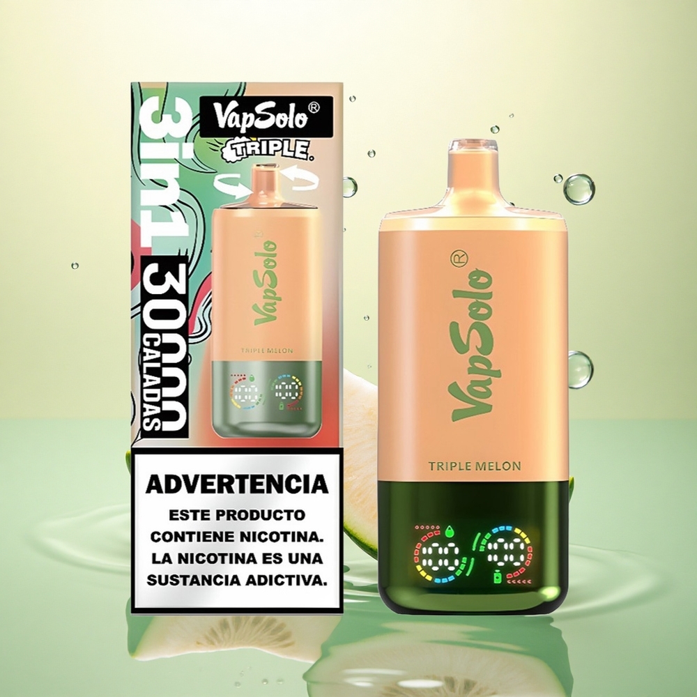 Vapsolo Triple 30000 Puffs Trostruka dinja s 40ml tekućine i 20/50 mg nikotina