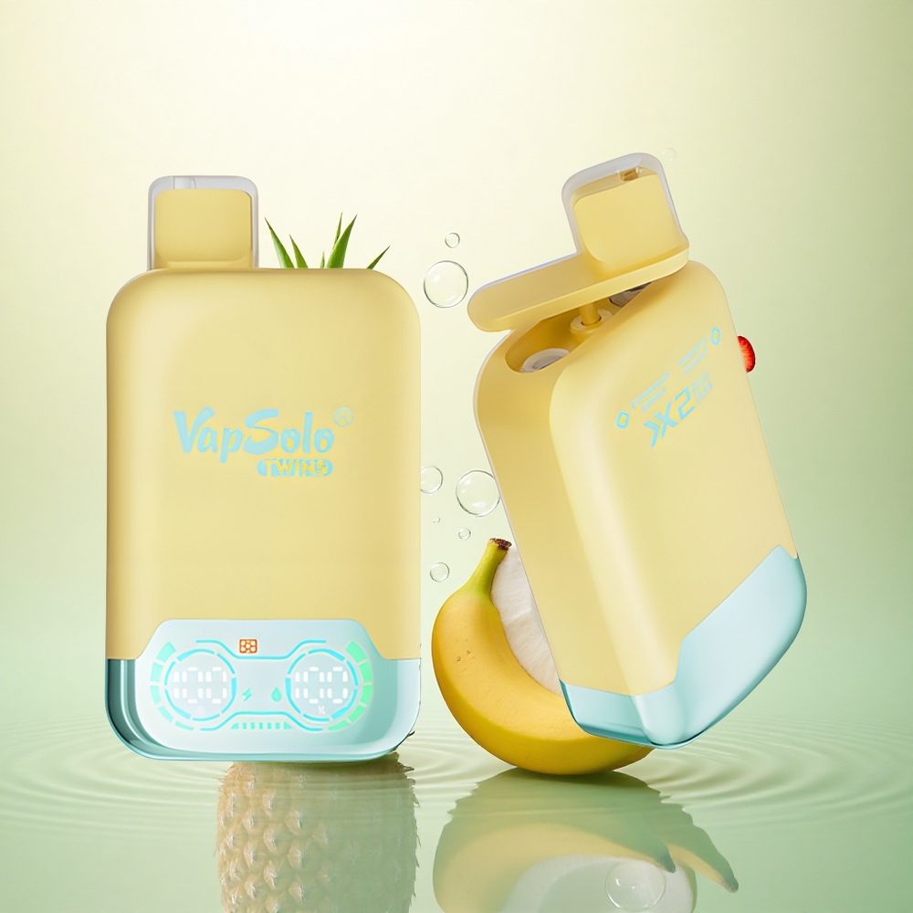 Vapsolo Twins 20000 Puffs Ananas Kokos & Jagoda Banana 40 ml 20mg nikotina Tip-C