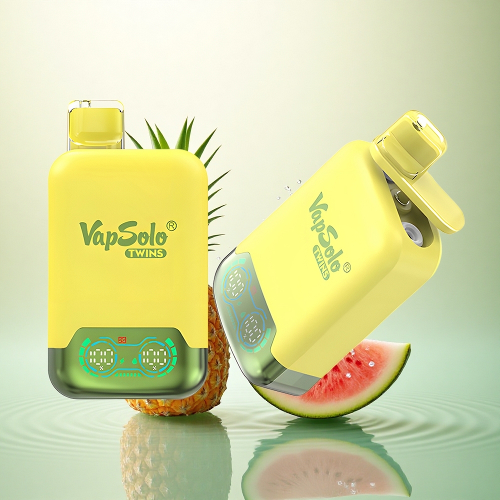 Vapsolo Twins 20000 Puffs Ananas Kokos & Lubenica Led s 40 ml e-tekućine i 20mg/ml nikotina