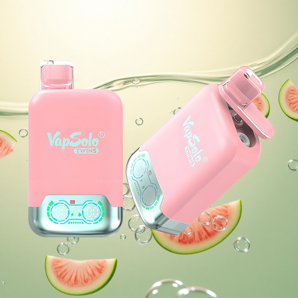 Vapsolo Twins 20000 Puffs Jagoda Led & Mango Breskva Lubenica s 40 ml E-tekućine i 20mg/ml nikotina