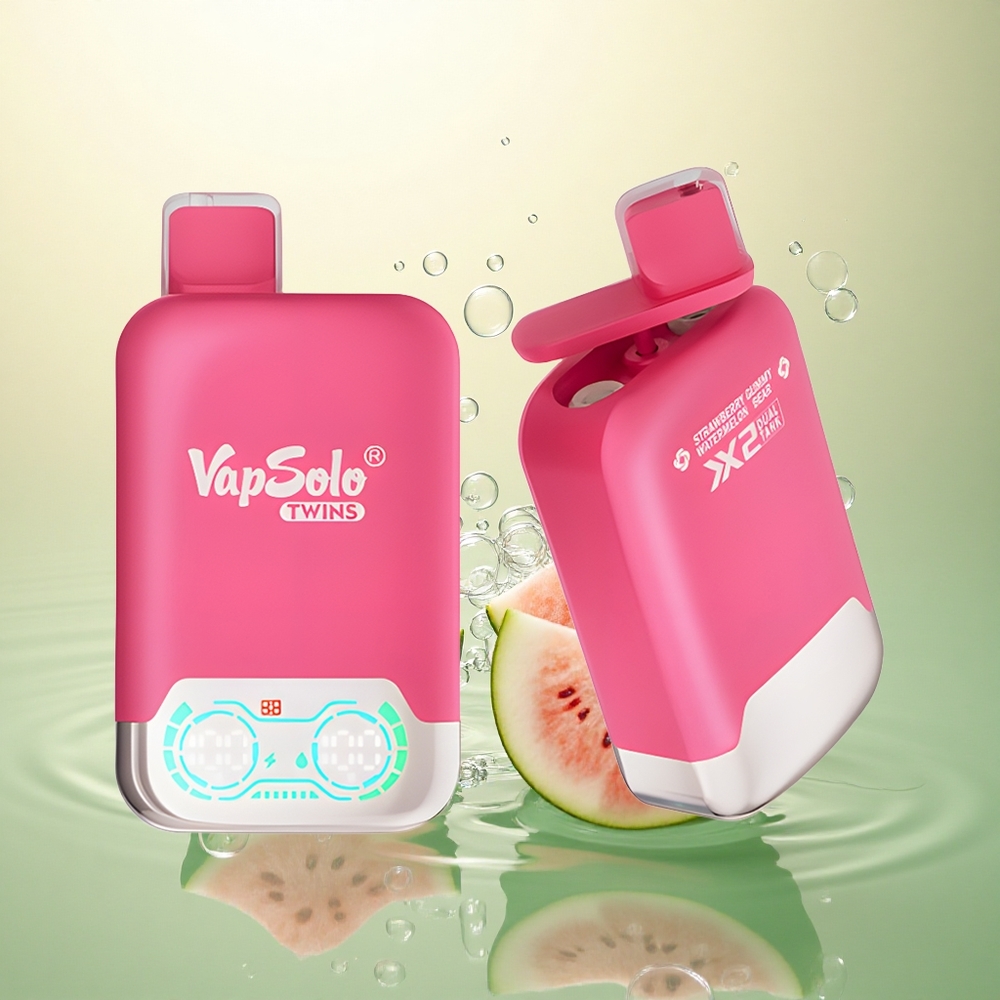 Vapsolo Twins 20000 Puffs Jagoda Lubenica & Žvakaći Medo s 40 ml tekućine i 20mg/ml nikotina