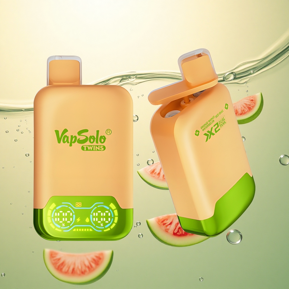 Vapsolo Twins 20000 Puffs Naranča Mango Lubenica & Crveni Bik s 40 ml e-tekućine i 20 mg/ml nikotina
