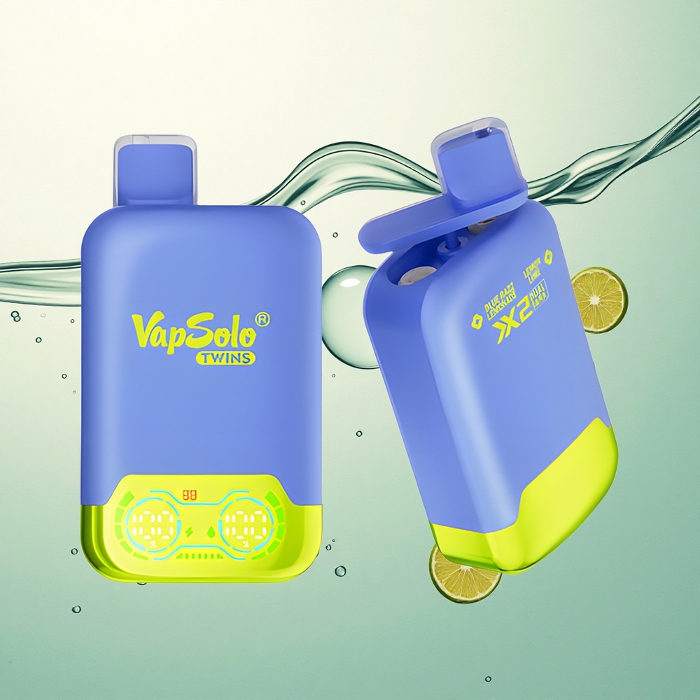 Vapsolo Twins 20000 Puffs Plavo Malina Limunada & Limeta Lime s 40 ml e-tekućine i 20mg/ml nikotina