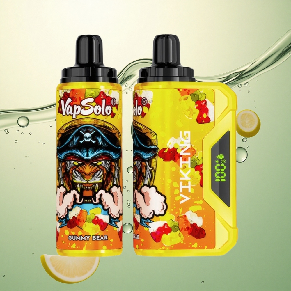 VapSolo VIKING 12000 Puffs Gummy Medvjedić 22ml Tip-C Nikotin 20mg/ml