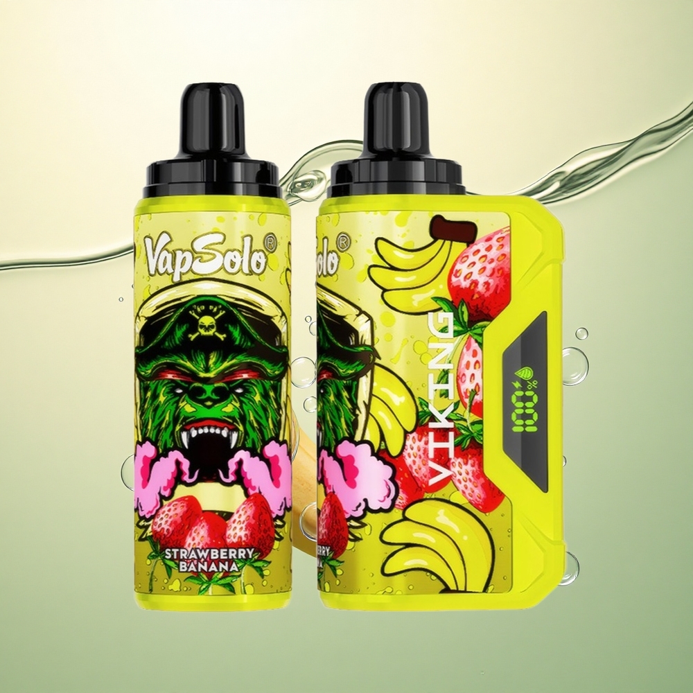VapSolo VIKING 12000 Puffs Jagoda Banana 22ml 20mg nikotina