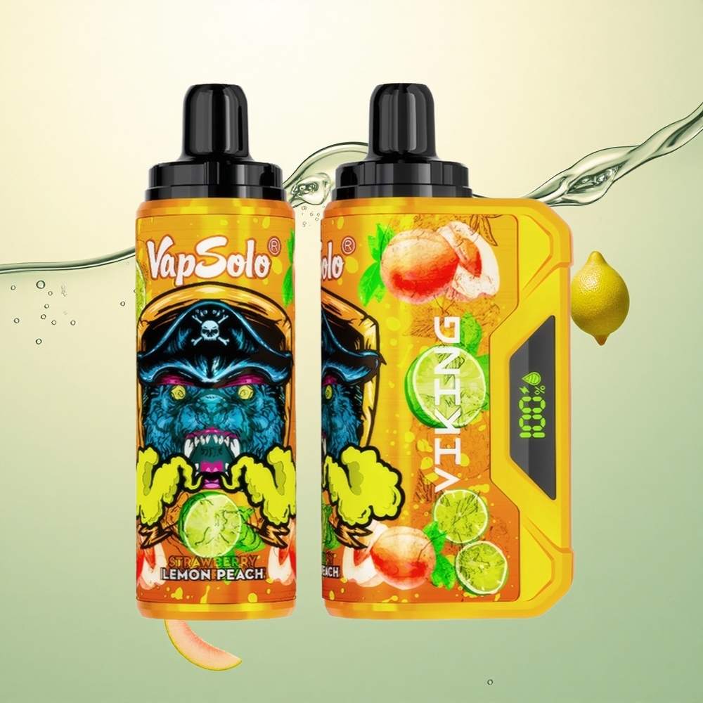 VapSolo VIKING 12000 Puffs Limun Breskva 22ml 20mg nikotina