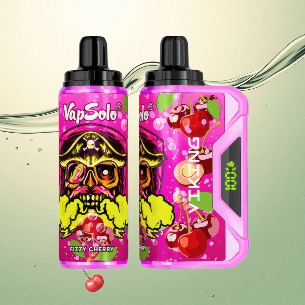VapSolo VIKING 12000 Puffs Šumljiva Trešnja s 22ml tekućine i nikotinom