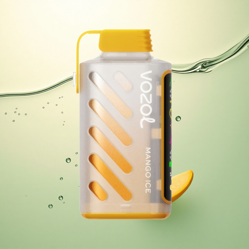 VOZOL Gear Power 20000 Puffs Mango Led Dual Mesh Ekran Punog Zaslona 20mL Nikotin 5%
