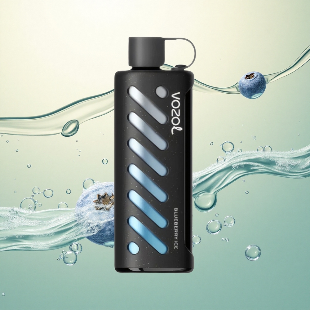 VOZOL Gear Shisha 25000 Puffs Borovnica Led s Dual Mesh i 5mg nikotina