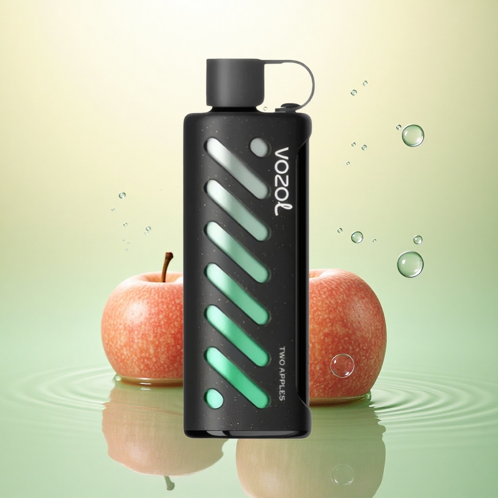 VOZOL Gear Shisha 25000 Puffs Dvije Jabuke Dual Mesh 1000mAh 5mg nikotina