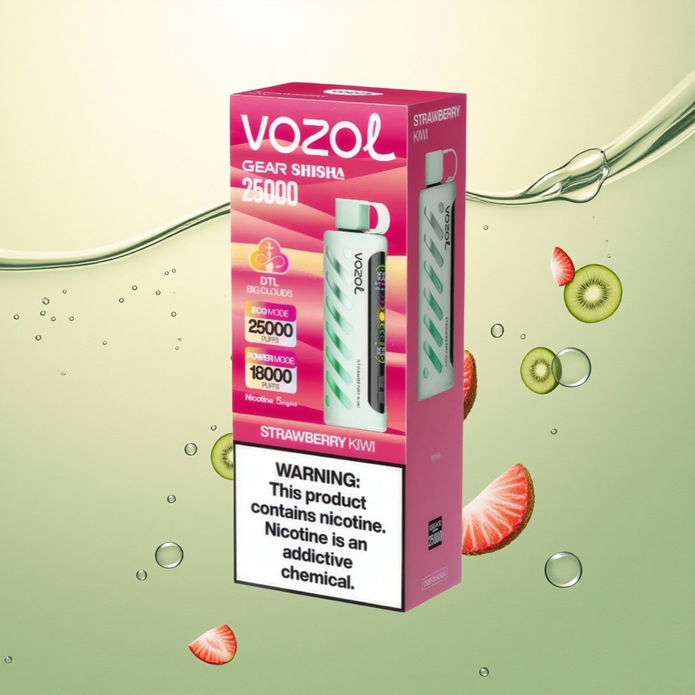VOZOL Gear Shisha 25000 Puffs Jagoda Kivi Dual Mesh 1000mAh
