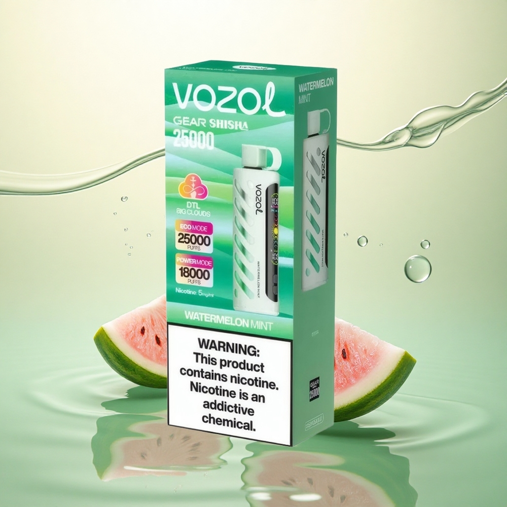 VOZOL Gear Shisha 25000 Puffs Lubenica Metvica s 5mg nikotina i 1000mAh baterijom