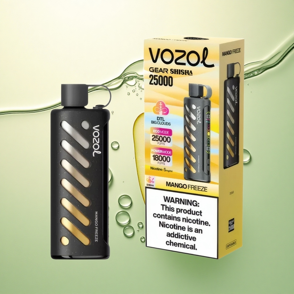 VOZOL Gear Shisha 25000 Puffs Mango Freeze Dual Mesh 5mg/ml Nikotina 1000mAh