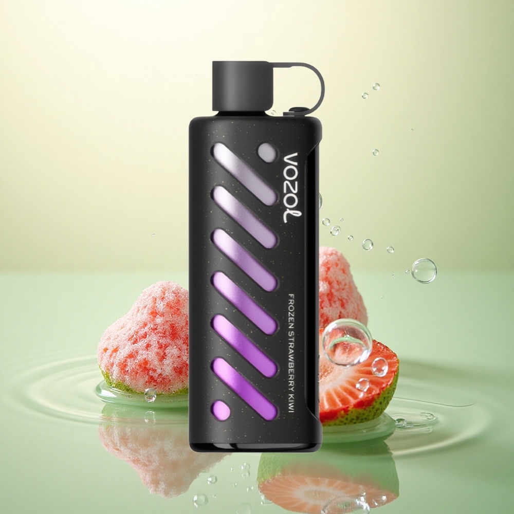VOZOL Gear Shisha 25000 Puffs Smrznuta Jagoda i Kivi s 5mg/ml nikotina i Dual Mesh Dual Modes