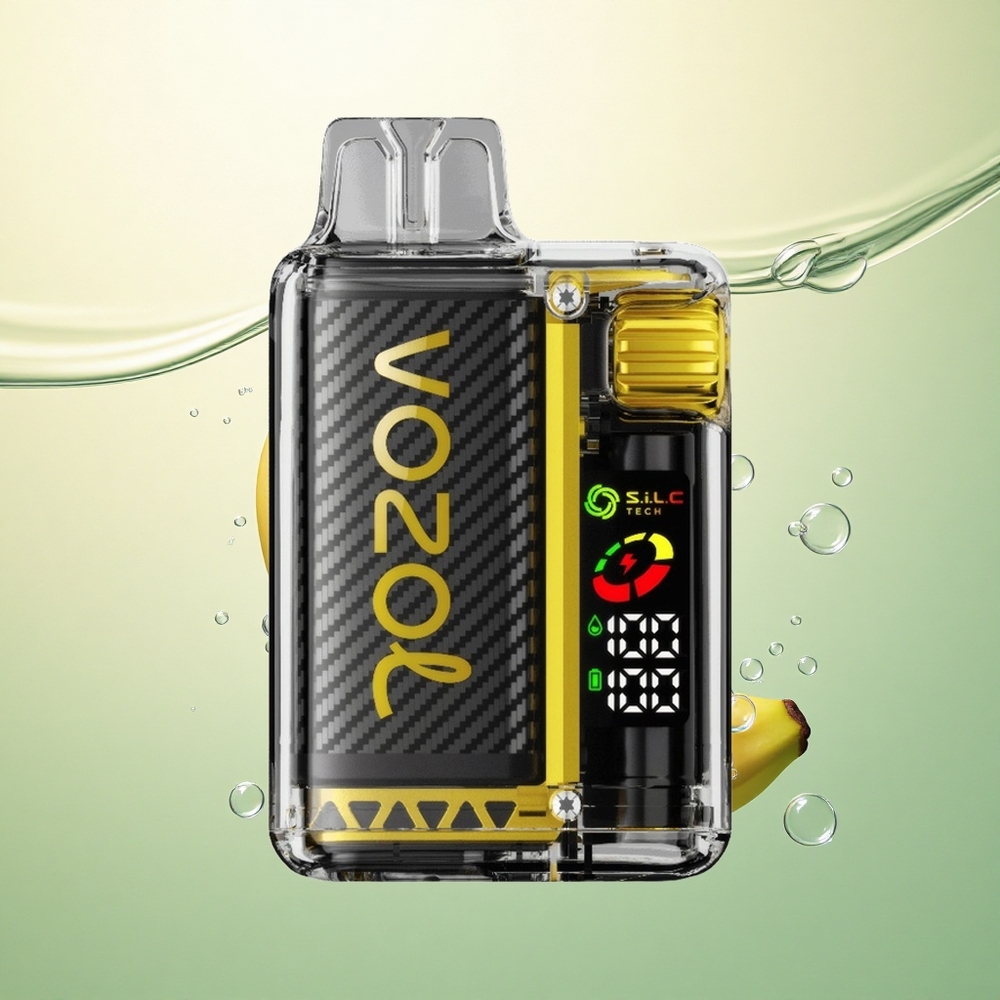 VOZOL Vista 20000 Puffs Pitaja Banana Trešnja s OLED Ekranom i Dual Mesh Coil