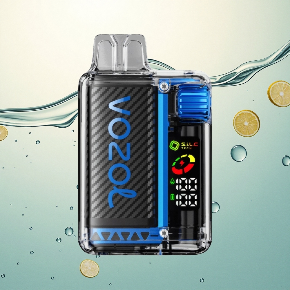 VOZOL Vista 20000 Puffs Plavi Malin Led s OLED Ekranom i 650mAh Baterijom